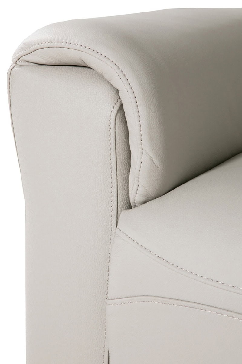 Russo 1 Seater Electric Recliner - Stone - Image 7