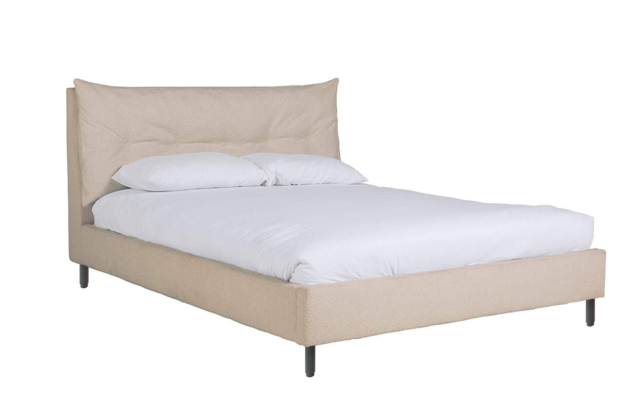 Avery 5" Boucle Bed - Latte | Buy Online | Beds.ie