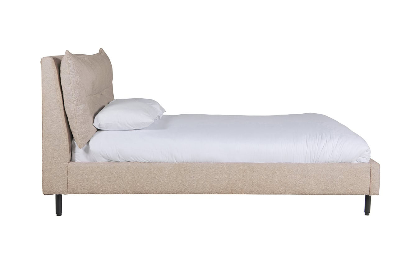 Avery 5" Boucle Bed - Latte - Image 4
