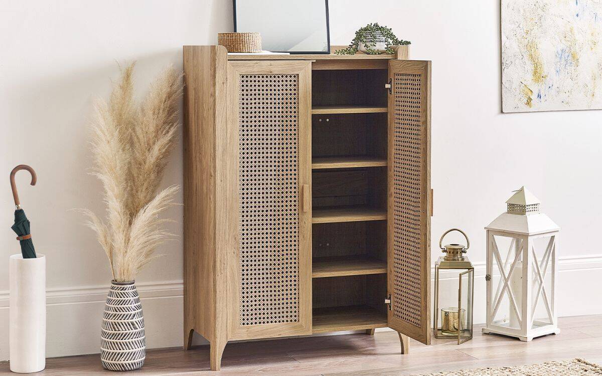 Sydenham Shoe Cupboard - Oak - Image 5