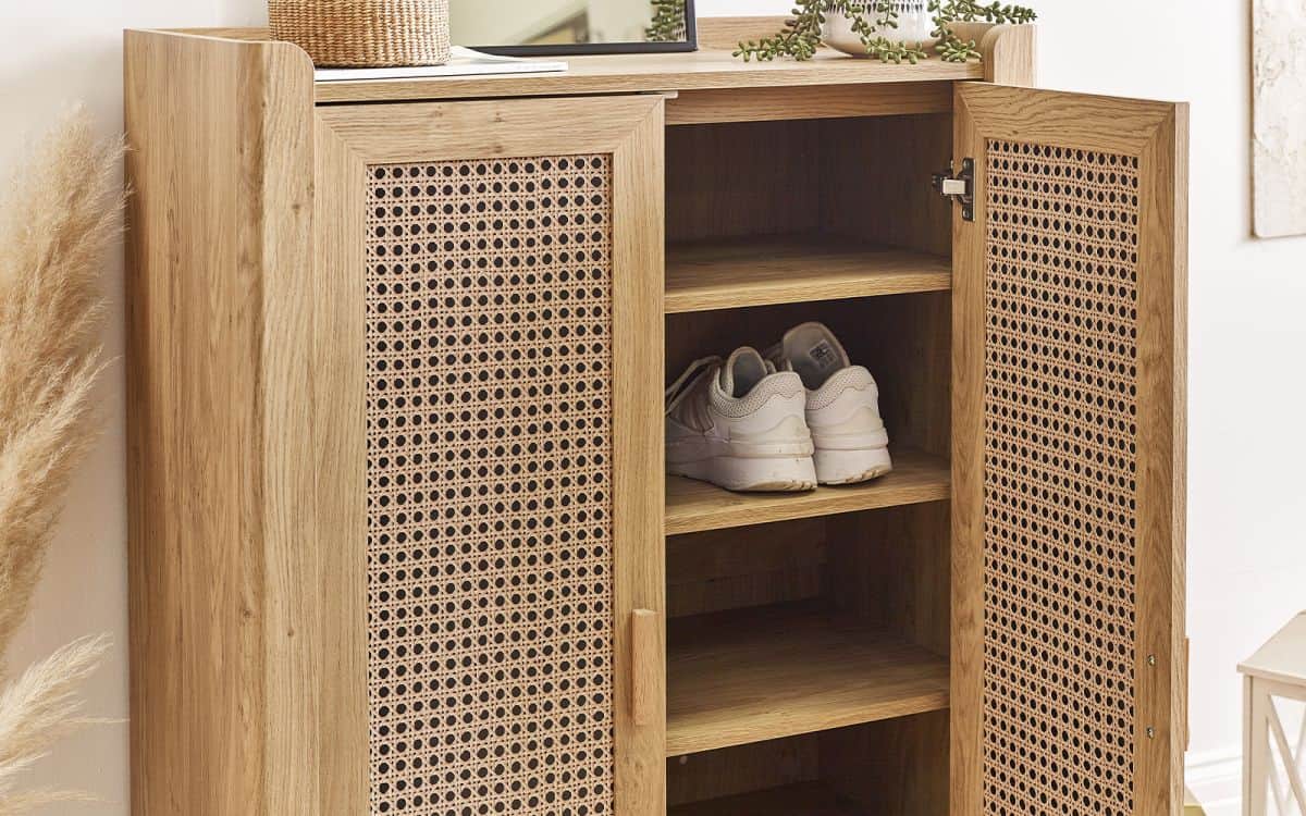 Sydenham Shoe Cupboard - Oak - Image 6