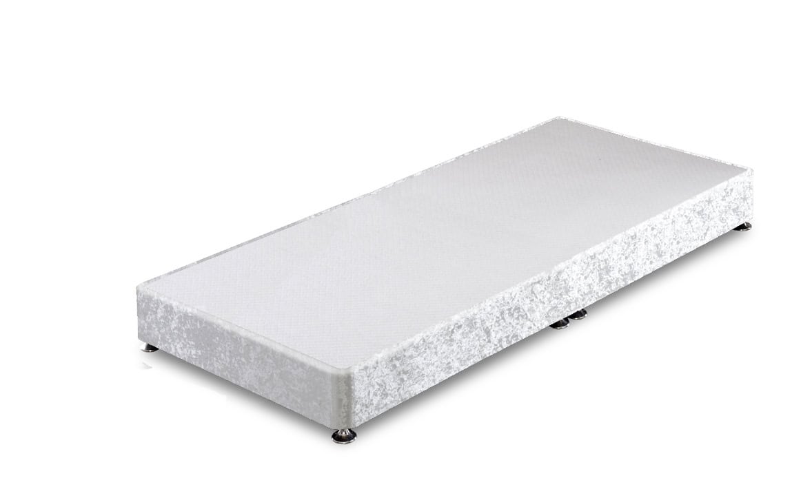 Apollo 3ft Glitz Ice White Low Profile Divan Base | Buy Online | Beds.ie