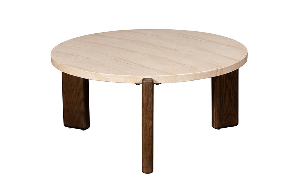 Baker Furniture Ida Large Coffee Table - Faux Travertine | Buy Online | Beds.ie