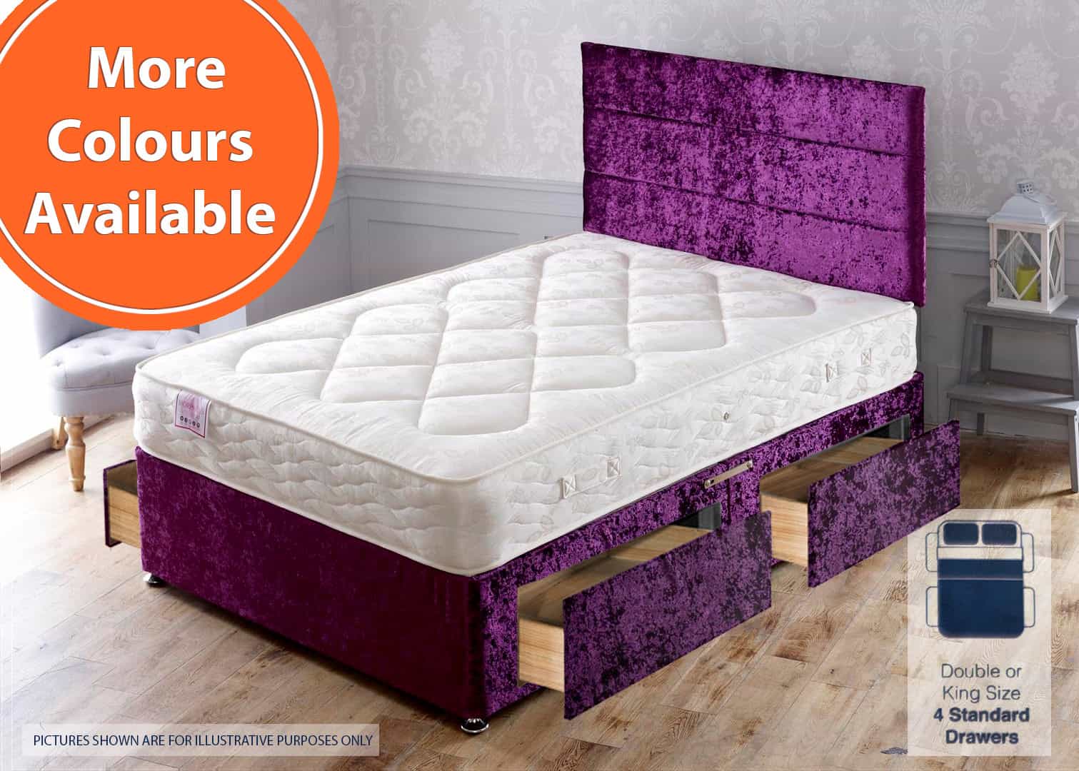Apollo 5ft Morpheus 4 Drawer Bed | Buy Online | Beds.ie