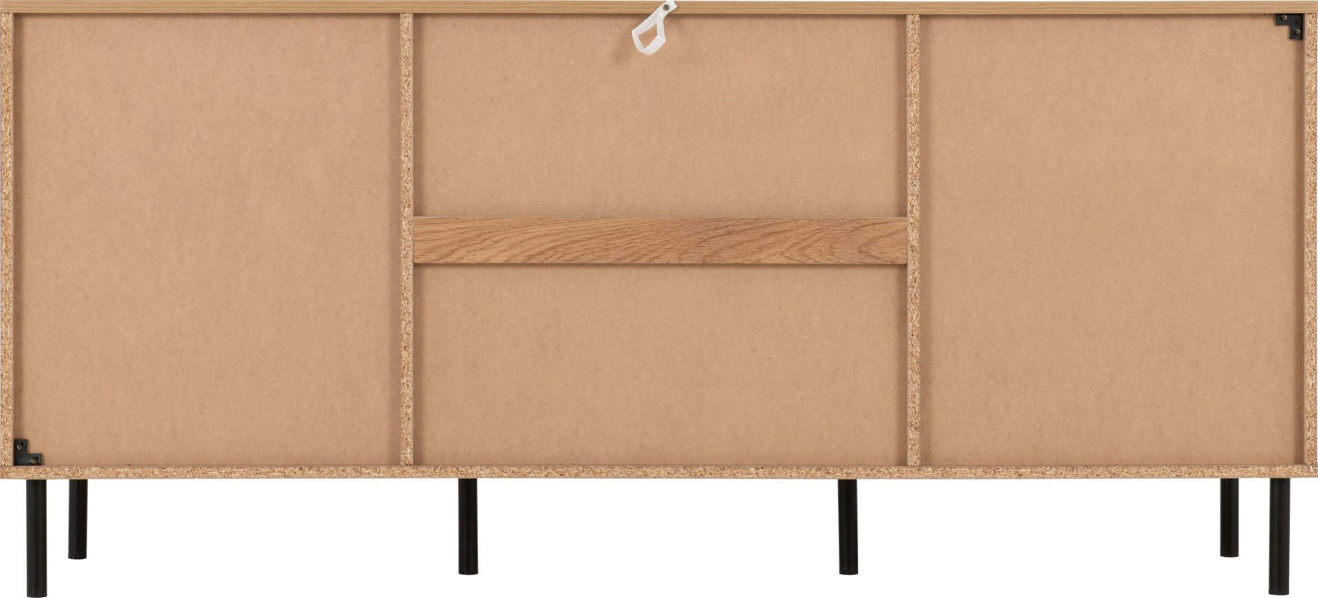 Leon 2 Door 3 Drawer Sideboard - Medium Oak Effect - Image 8