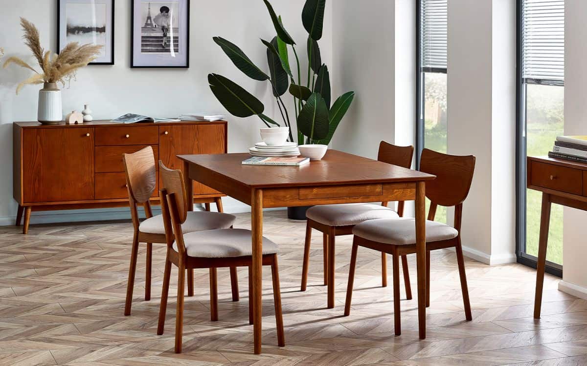 Lowell Extending Dining Table - Cherry Wood | Buy Online | Beds.ie