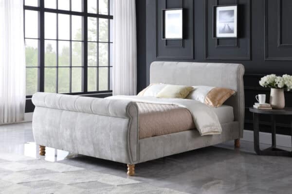 Chicago 4ft6 Bedframe - Biscuit | Buy Online | Beds.ie