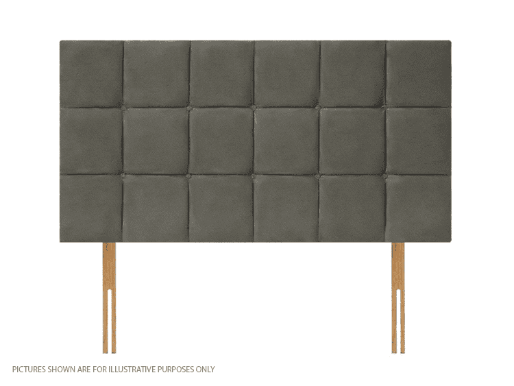 Apollo 2ft6 Croydon Headboard - Velvet Light Grey | Buy Online | Beds.ie