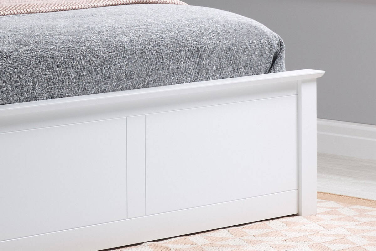 4ft6 Phoenix Ottoman - White - Image 5