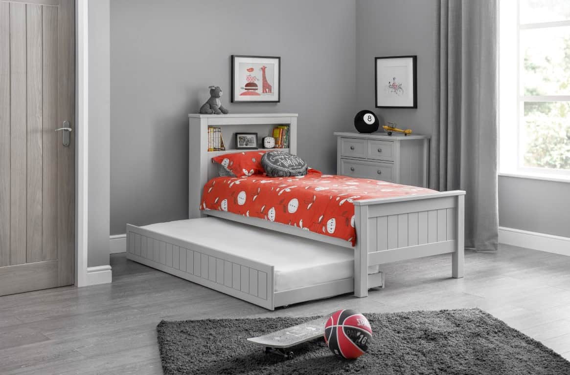 Braid Bookcase Bed & Trundle - Dove Grey | Buy Online | Beds.ie