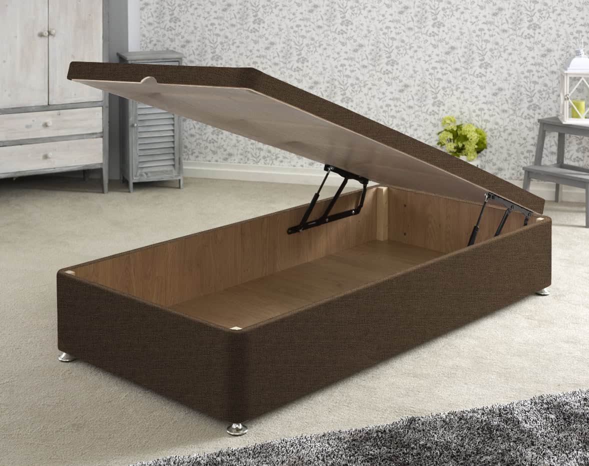 Apollo 3ft Azzure Hessian Front Opening Ottoman Base | Buy Online | Beds.ie