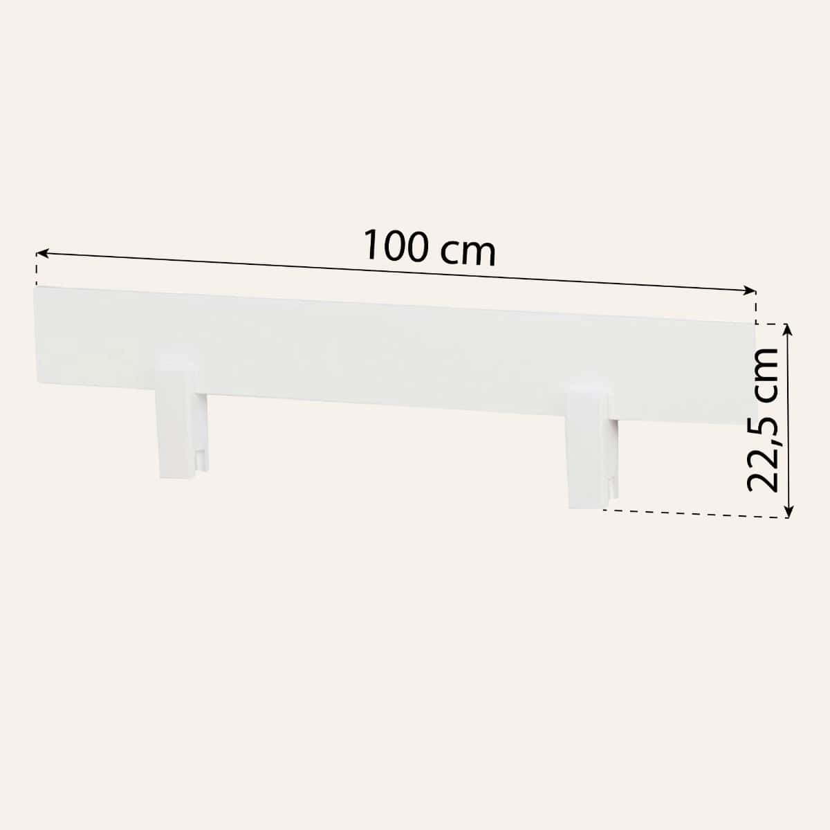 Hoppekids Shorty Daybed with Safety Rail & Drawers - White - Image 4