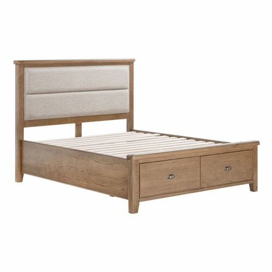 Chatsworth 4ft6 Bedframe - Oak - Image 2