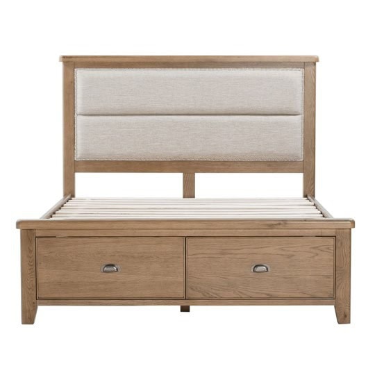 Chatsworth 4ft6 Bedframe - Oak - Image 3