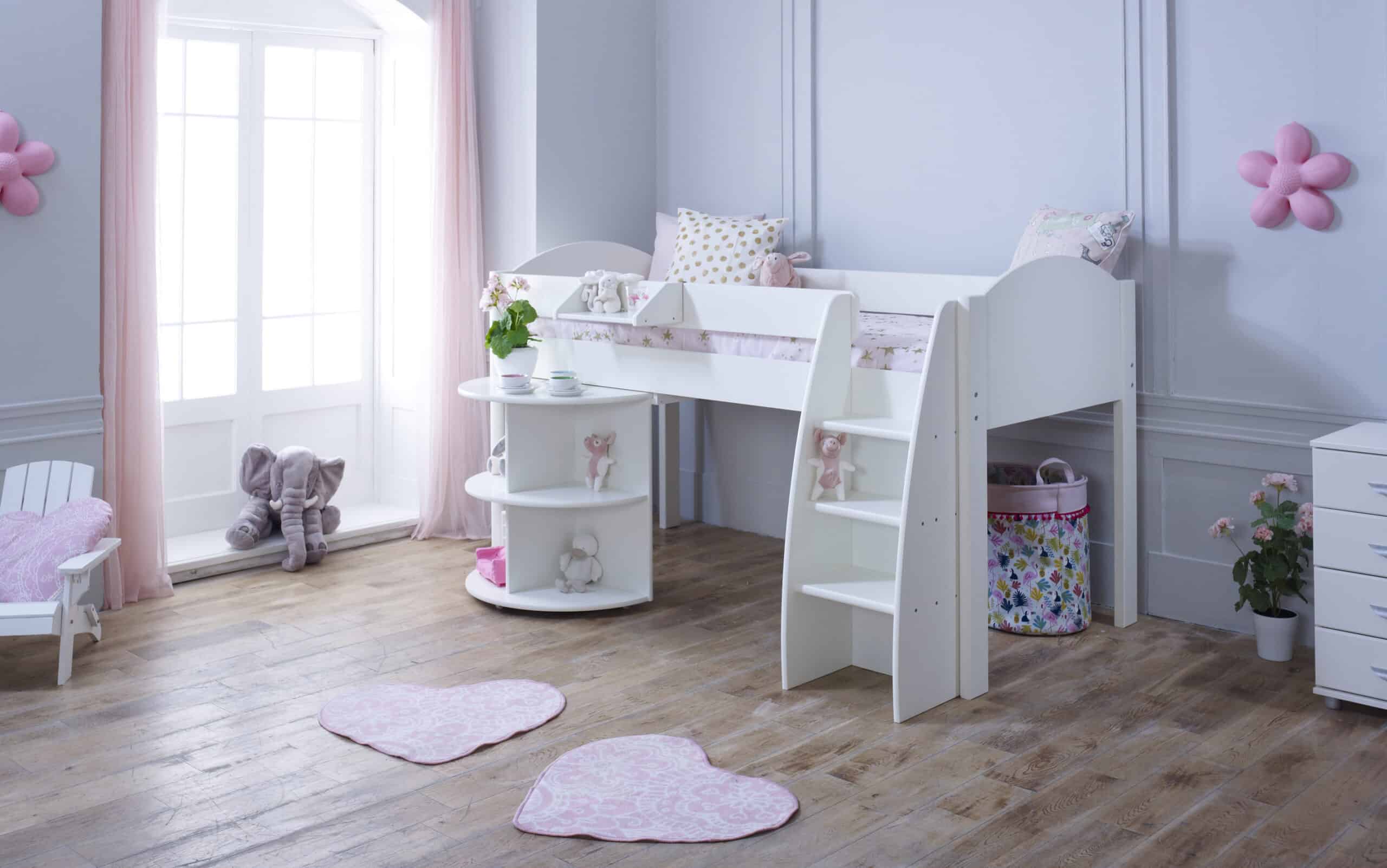 Kids Avenue Eli B Midsleeper - White | Buy Online | Beds.ie