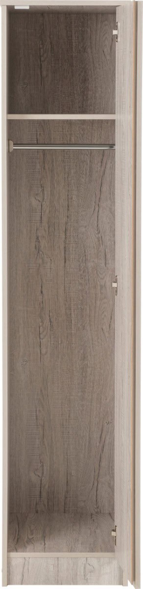 Malvern 1 Door Wardrobe - Urban Snow - Image 3