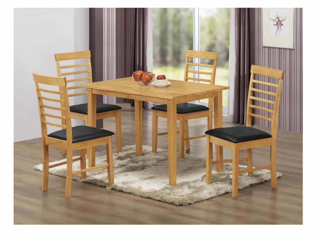 Hanover Oak Dining Table Set (4 Chairs) | Buy Online | Beds.ie