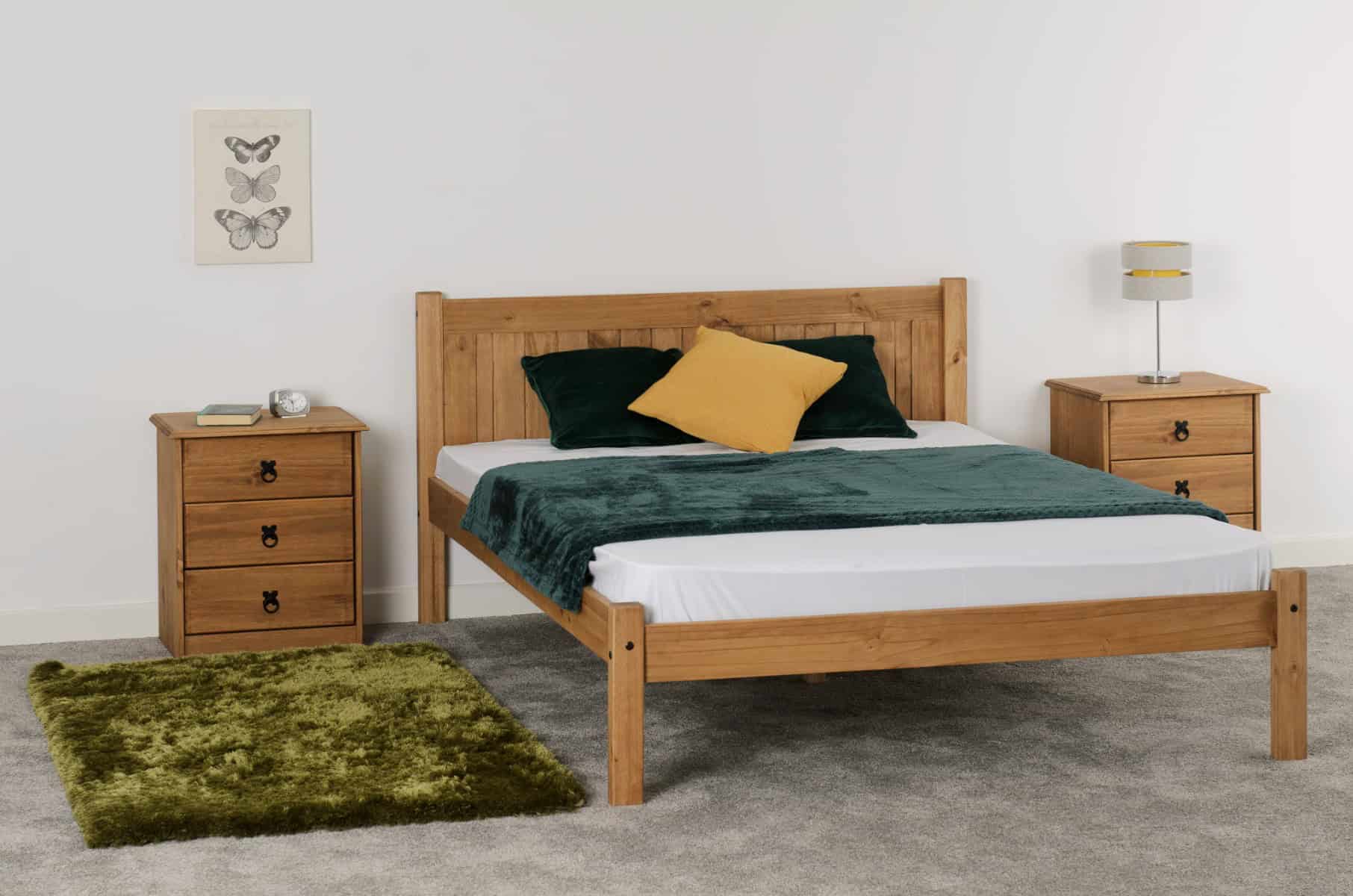 Maya 4ft Bedframe - Distressed Waxed Pine | Buy Online | Beds.ie