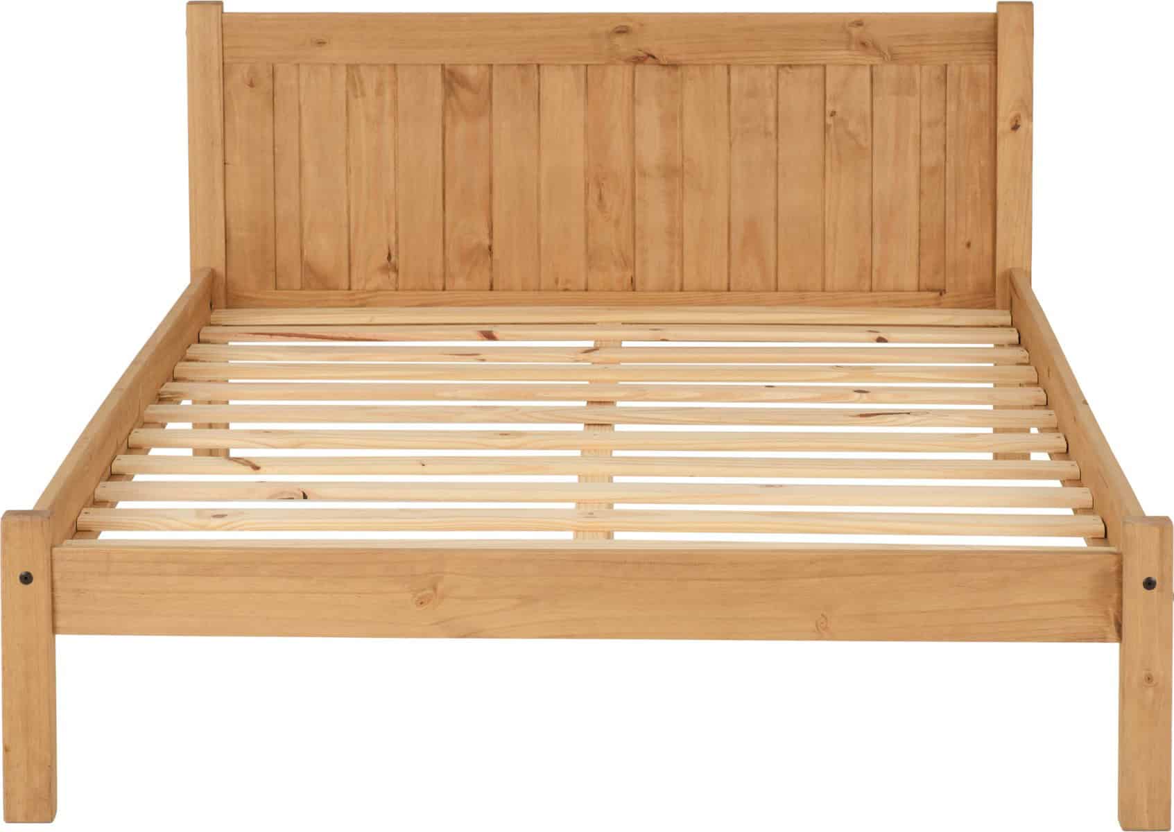 Maya 4ft Bedframe - Distressed Waxed Pine - Image 4