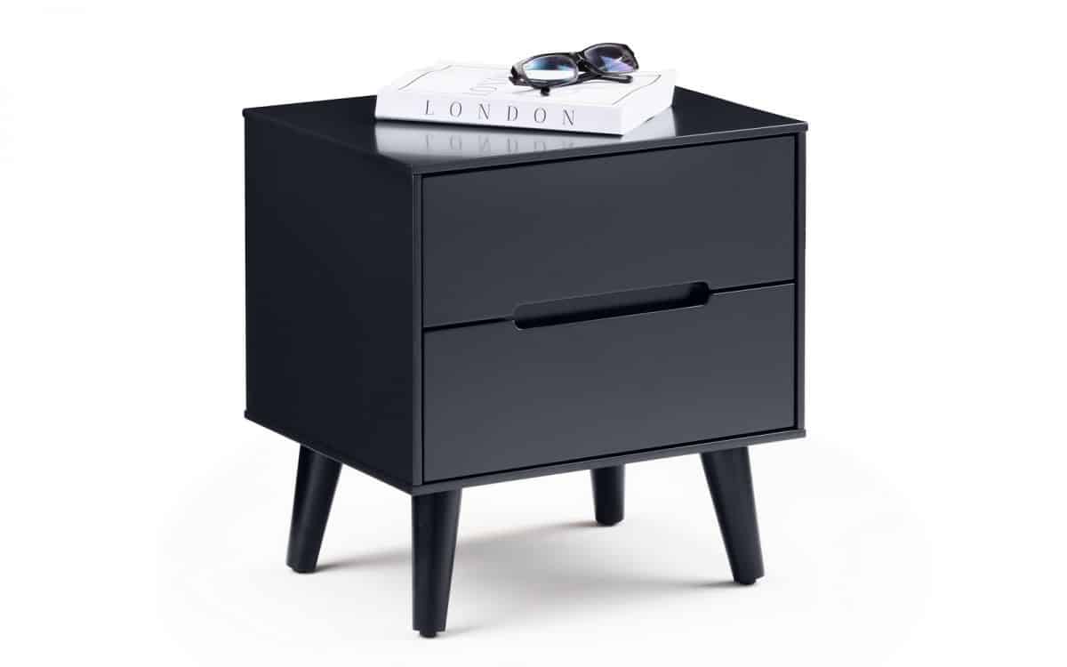 Trent 2 Drawer Bedside - Anthracite - Image 3