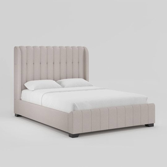 Megan 4ft6 Bedframe - Beige - Image 3