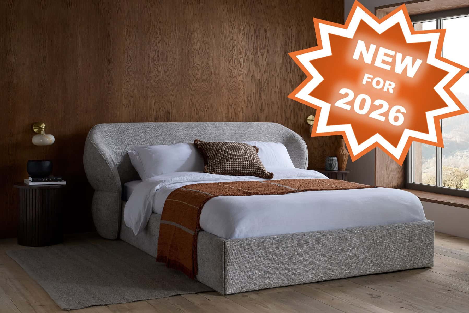 4ft6 Milan Bedframe - Grey - Image 12