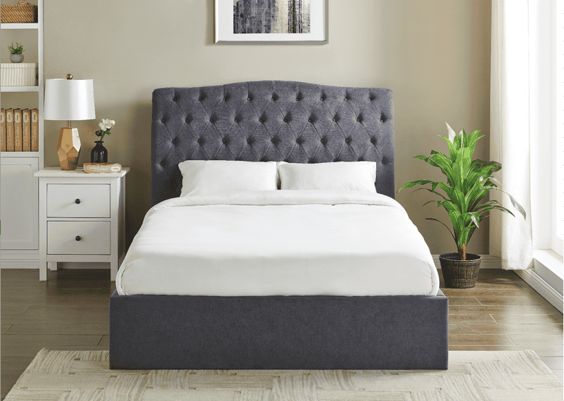 Limelight Rosa 5ft Ottoman - Dark Grey - Image 3