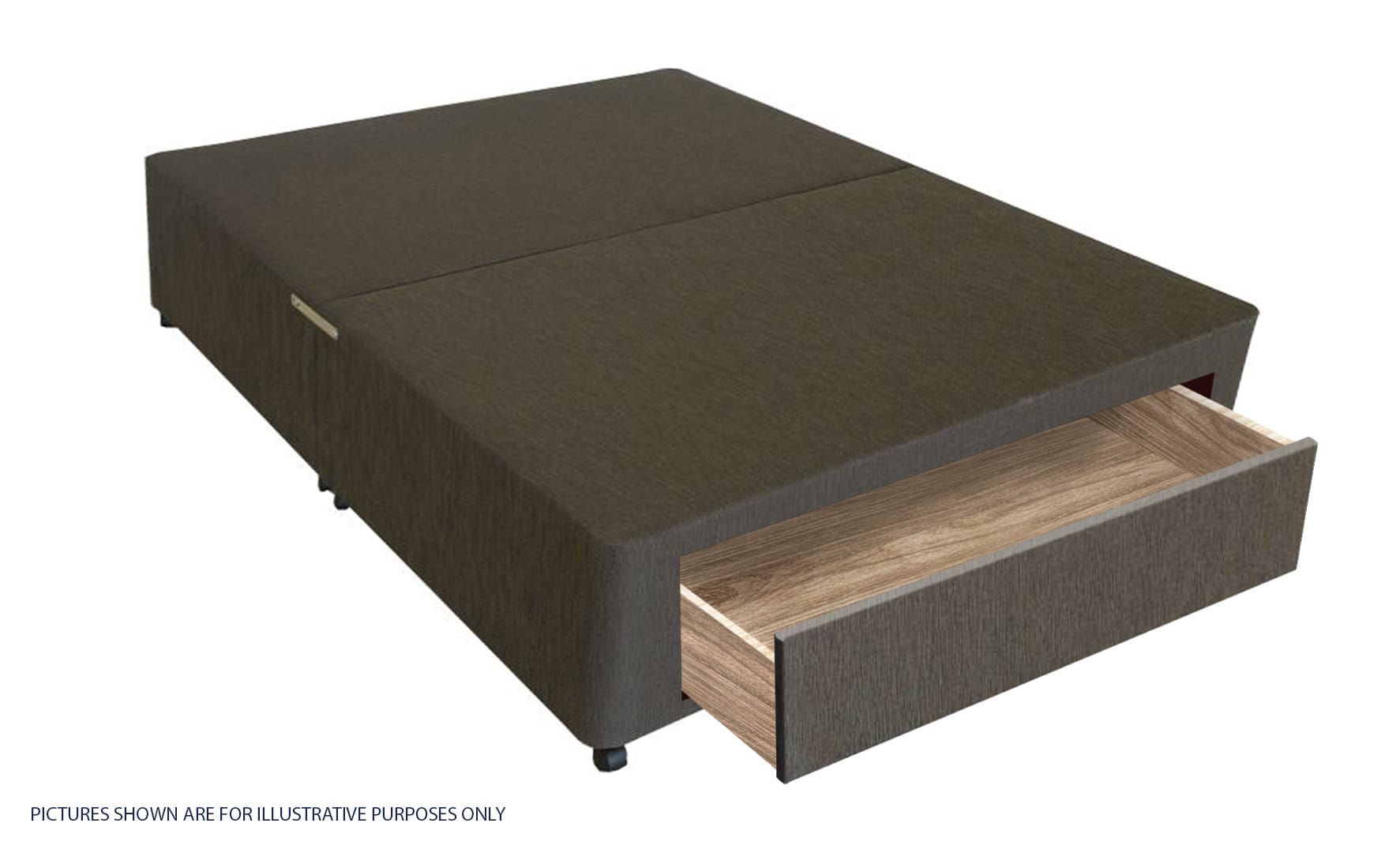 Apollo 4ft Brown Jumbo Drawer Divan Base | Buy Online | Beds.ie