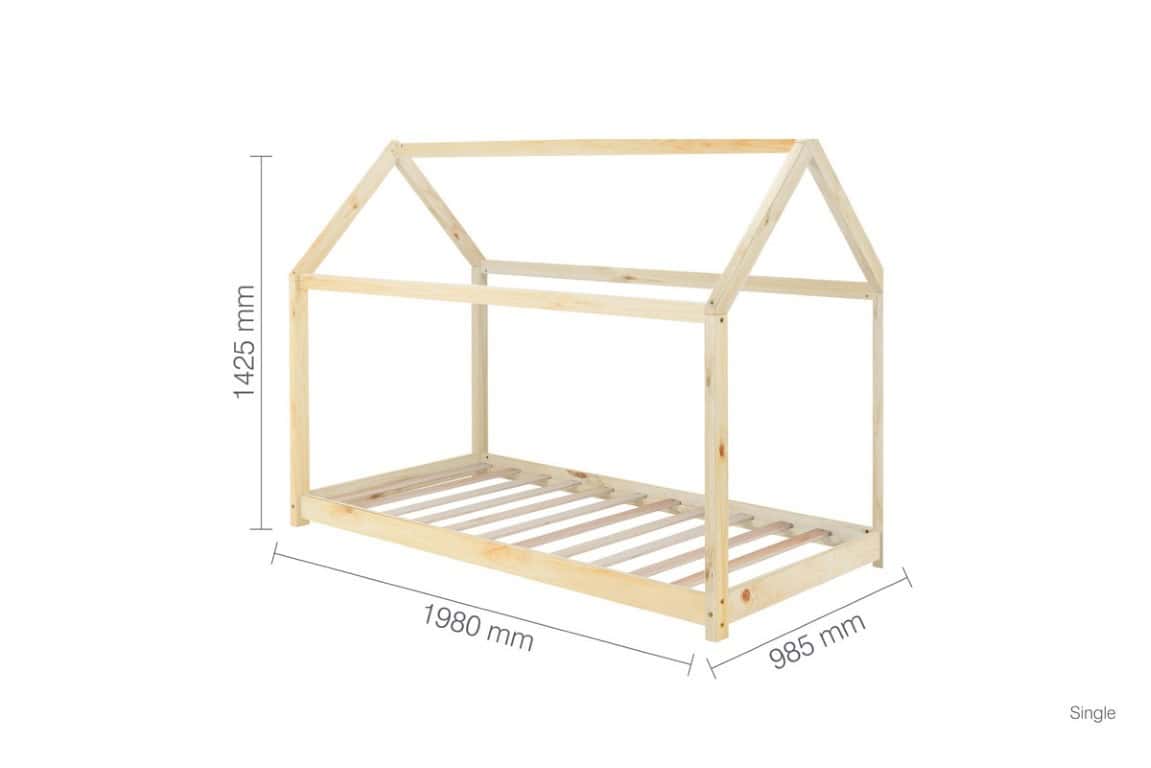 House 3ft Bed - Pine - Image 3