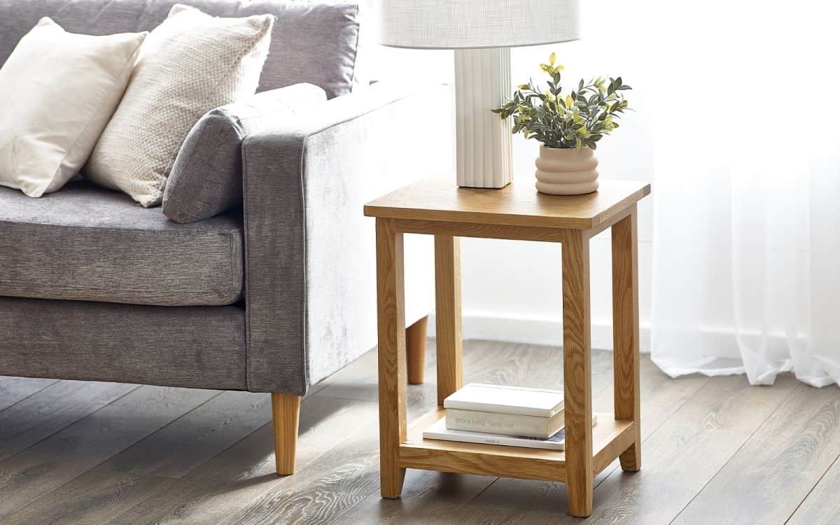Malcolm Lamp Table - Oak | Buy Online | Beds.ie