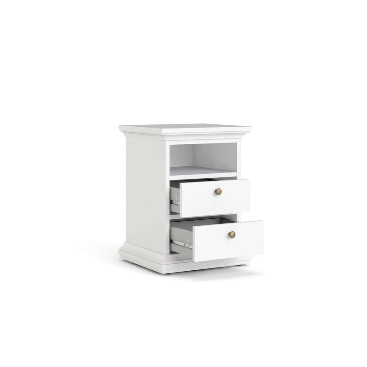 Paris Small Bedside - White - Image 3