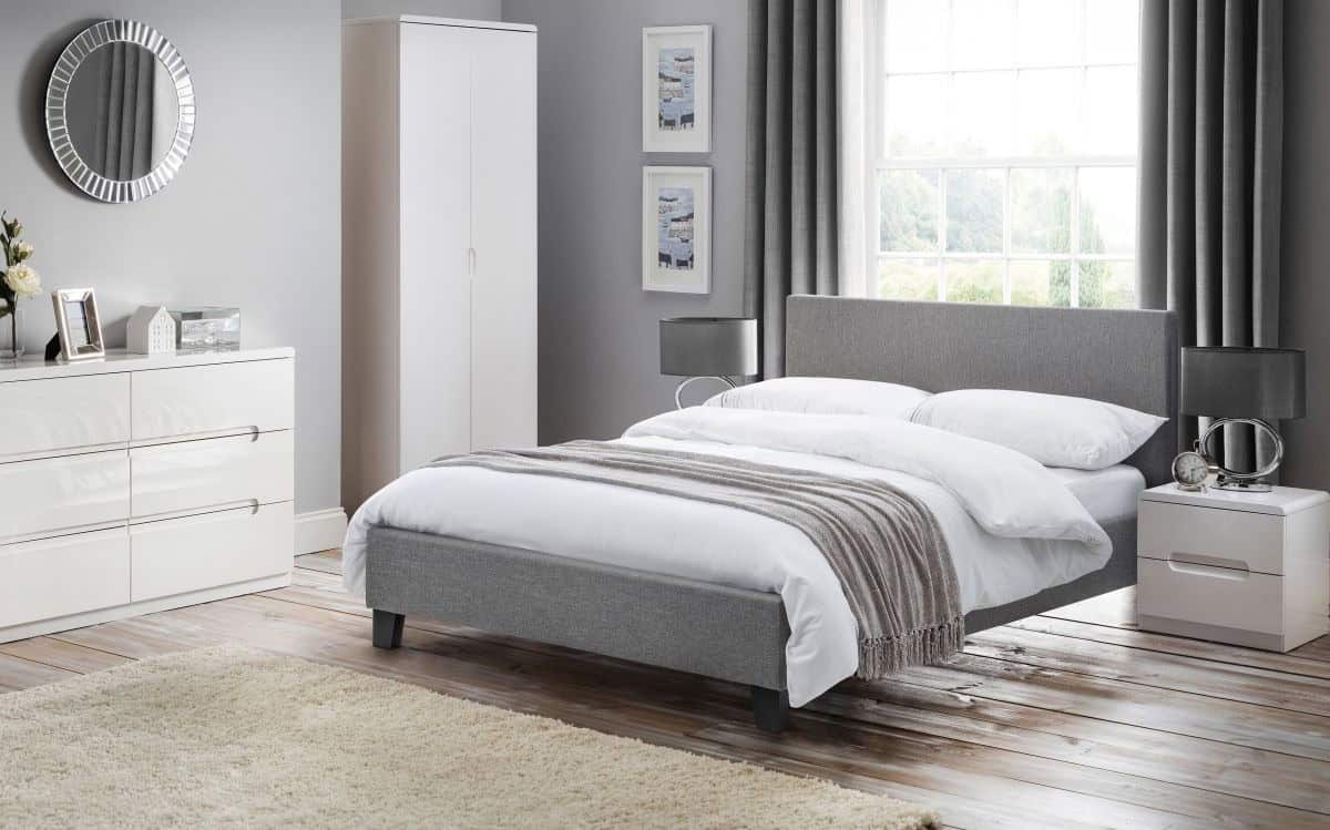 Murano 5ft Bedframe - Grey Linen - Image 4