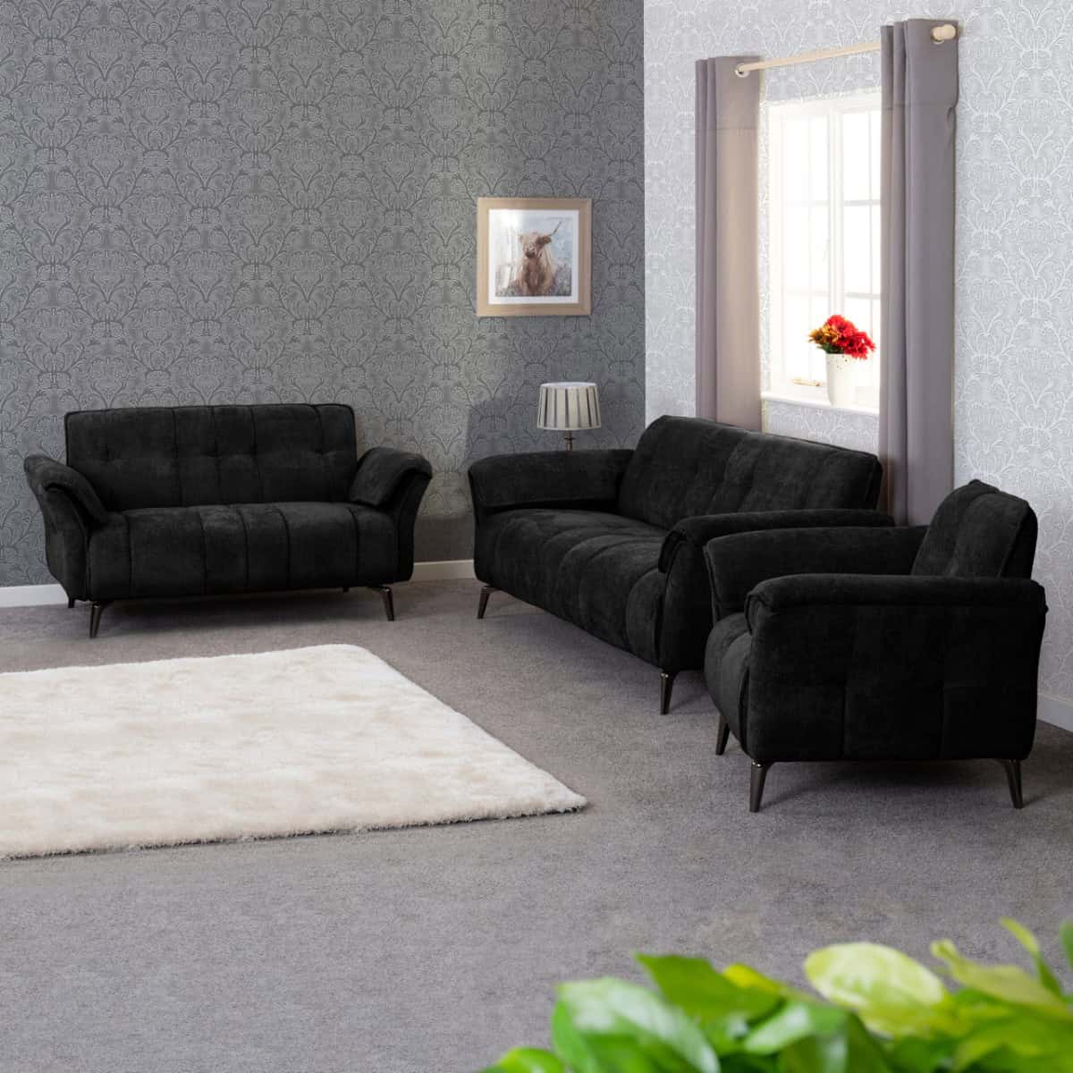 Amalfi One Seater Sofa - Black - Image 7