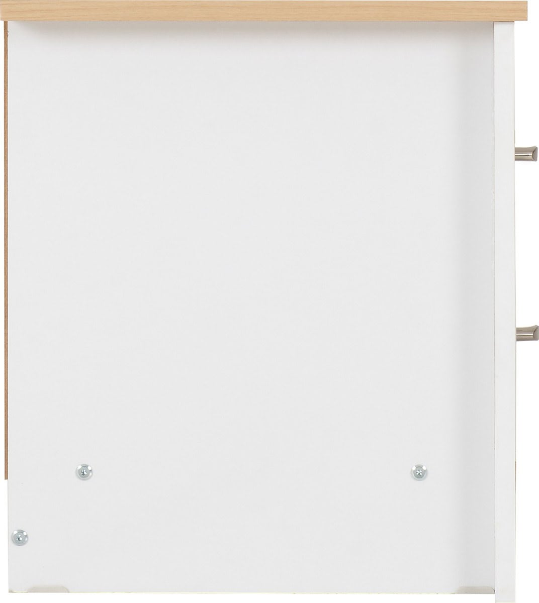 Portland 2 Drawer Bedside - White & Oak - Image 5