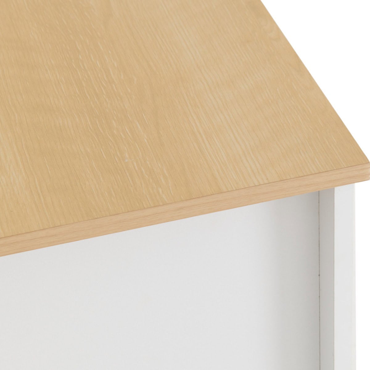 Portland 2 Drawer Bedside - White & Oak - Image 8