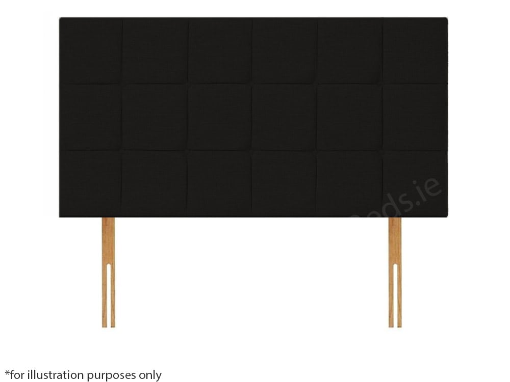Apollo 2ft6 Croydon Headboard - Azzure Black | Buy Online | Beds.ie