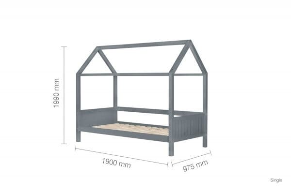 Home 3ft Bed - Grey - Image 9