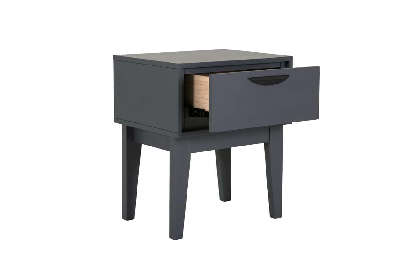 Luna Bedside Table - Dark Grey - Image 3