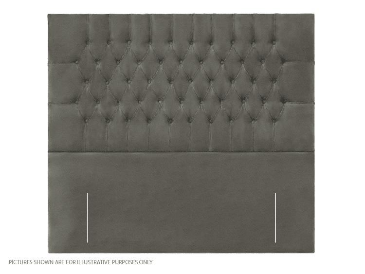 Apollo 3ft New York Headboard - Velvet Light Grey | Buy Online | Beds.ie