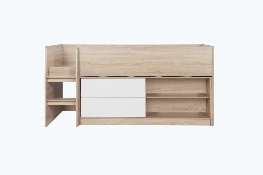 Leyton Cabin Bed - White & Oak - Image 6