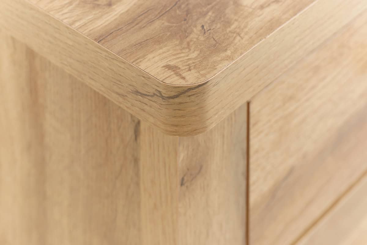 Hampstead 3 Drawer Bedside - Oak - Image 6