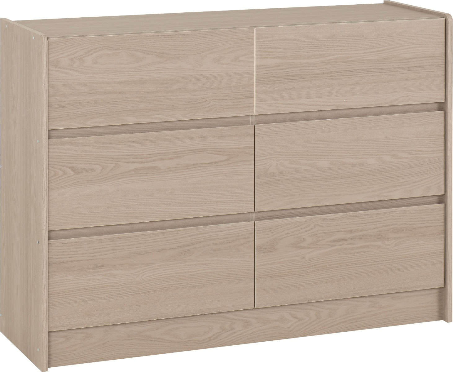 Paris 6 Drawer Chest - Smoked Ash | Buy Online | Beds.ie