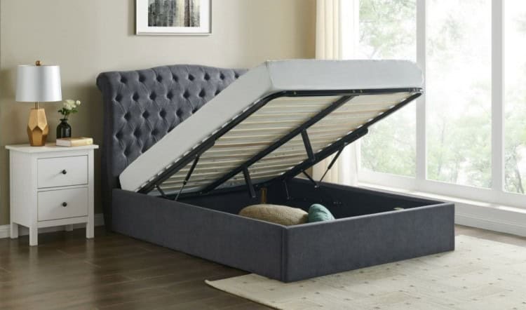 Limelight Rosa 3ft Ottoman - Dark Grey | Buy Online | Beds.ie