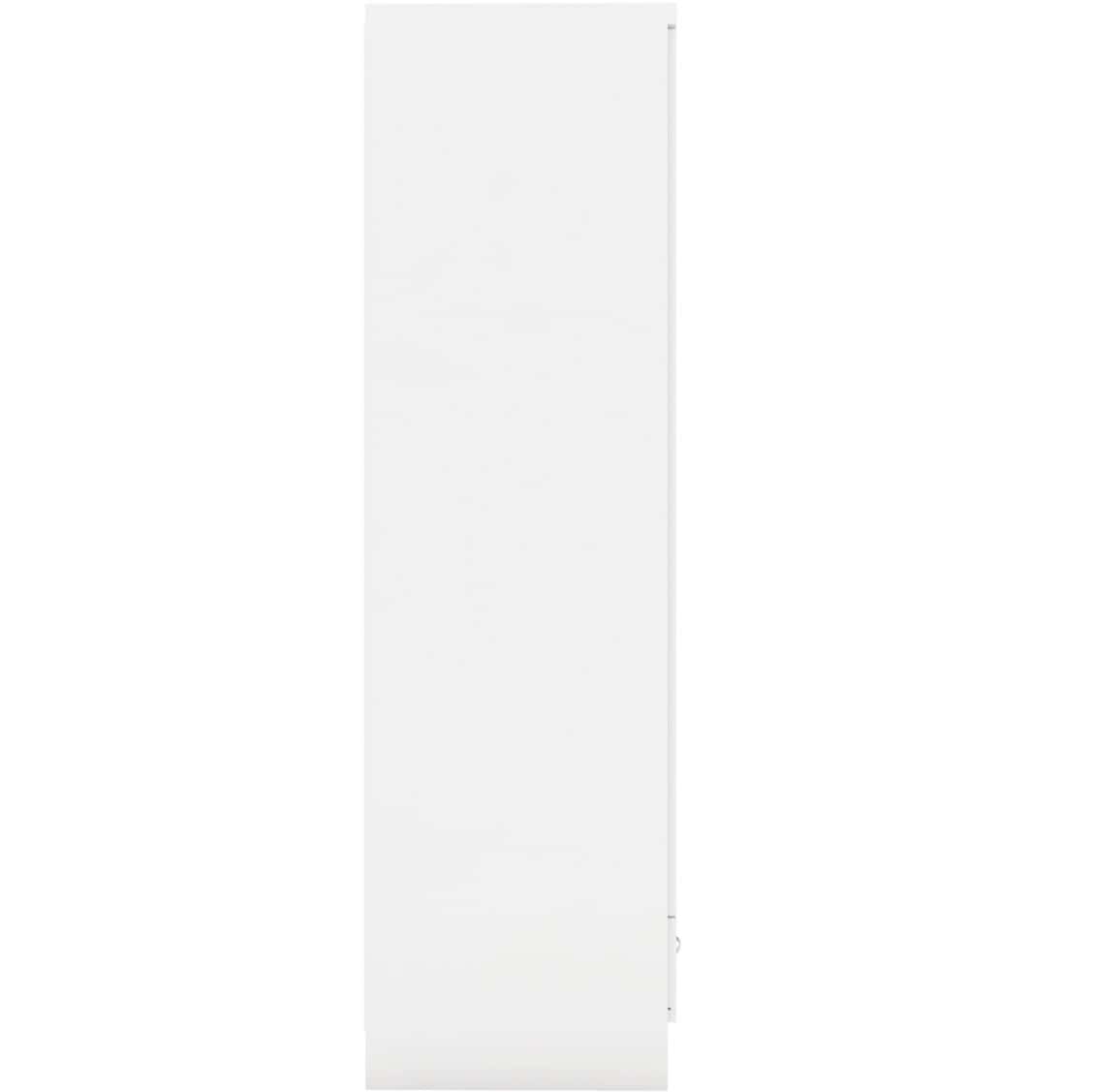 Nevada 1 Door 1 Drawer Wardrobe - White Gloss - Image 7