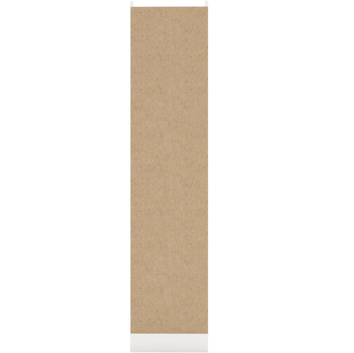 Nevada 1 Door 1 Drawer Wardrobe - White Gloss - Image 8
