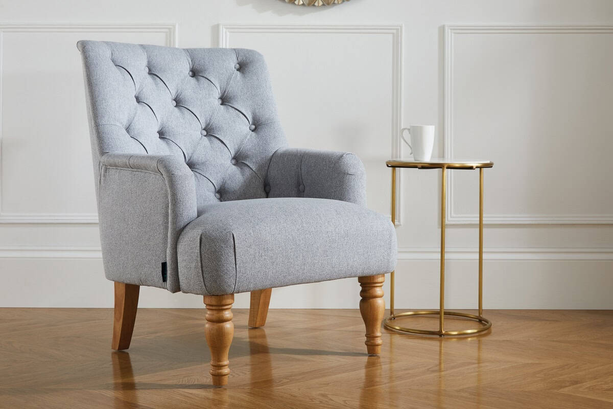 Padstow Armchair - Grey - Image 6