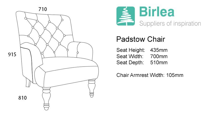 Padstow Armchair - Grey - Image 12